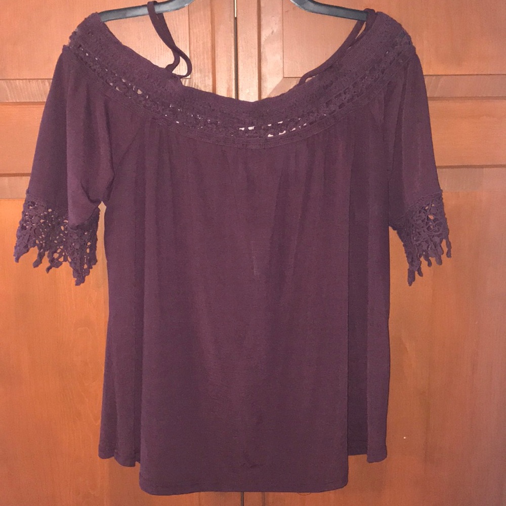 Off shoulder top with lace details